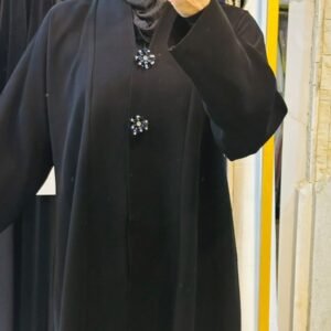 Black Abaya – Buttoned EleganceBlack Abaya